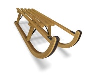 Sledge stock illustration. Illustration of render, winter - 27687434