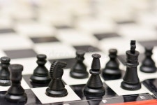 Small Portable Travel Chess Game Stock Image - Image of battle, contest: 56352209