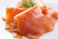 Salmon stock image. Image of herb, smoked, steaks, salad - 14697531