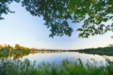 Lake, summer stock photo. Image of forest, clouds, bright - 9784142