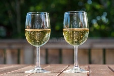 Two Glasses with Sparkling Wine Champagne on a Blurry Spotted Festive Background. Abstract Photo Stock Image - Image of champagne... 