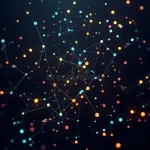 Dark Background with Connecting Dots and Lines. Connection Structure Stock Illustration - Illustration of technology, line: 297637768