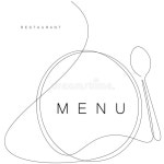 Restaurant Menu Design Background Stock Illustration - Illustration of blackboard, design: 191247533