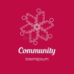 Community Logo, Icon, or Symbol Template Design Stock Illustration - Illustration of company, house: 206891661
