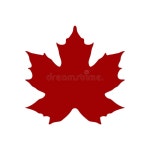 Red Maple Leaf Silhouette - Bold Autumn Symbol Vector Stock Vector - Illustration of clipart, foliage: 339476019