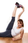 Woman in fitness outfit stock image. Image of years, adult - 16675133