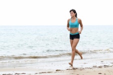 Happy Fitness Woman Celebrating Summer Workout Success Stock Image - Image of healthy, happy: 68326989