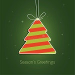 Christmas Tree Decoration. Cute Winter Holidays Card Stock Vector - Illustration of decoration, biscuit: 61992506