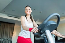 Young Woman Training In The Gym Stock Image - Image of facility, caucasian: 43875677