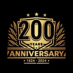 200 Years Anniversary Celebration Shield Design Template. 200th Anniversary Logo. Vector and Illustration. Stock Vector... 