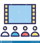 Audience Isolated Vector Icon Which Can Easily Modify or Edit Stock Vector - Illustration of rgbbasic, stage: 147202732