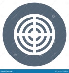 Aim, Click Bold Outline Vector Icon Which Can Easily Modify or Edit Stock Vector - Illustration of optimization, outline: 171281194