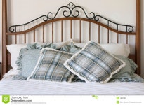Bedding stock image. Image of decor, fabrics, cushions - 1603783