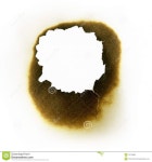 Burned hole in paper stock photo. Image of clear, border - 19118684
