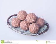 Chocolate Ball or Chocolate Bonbon on a Background. Stock Image... Chocolate Bonbon On A Background. Stock Image - Image of... 