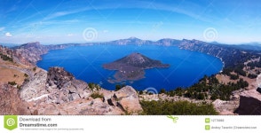 Crater Lake 45 Megapixel Panorama Stock Image - Image of national, tree: 12776883