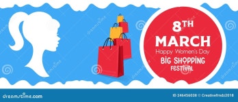 Women S Day Cover Design, Greeting Flyer Stock Vector - Illustration of creative, card: 246456038