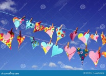 Drying Hearts stock photo. Image of objects, many, hanging - 9410934