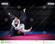 Fight Between Two Aikido Fighters Stock Photo - Image: 52981905 Fight between two aikido fighters