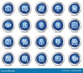 Finance web icons stock vector. Illustration of deposit - 10975351