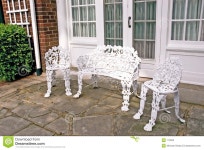 Formal Patio stock photo. Image of garden, lawn, chairs - 770002