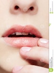 Girl s lips zone stock image. Image of people, studio - 13581593