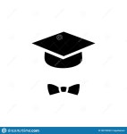Graduate icon stock vector. Illustration of success - 250733998
