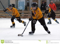 Hockey Players In Action With Puck Editorial Photo - Image: 17729101 Hockey players in action with puck