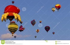 Hot air balloons stock photo. Image of color, clouds - 26434934