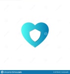 Heart-shaped Shield, Transparent Sense of Security Stock Illustration - Illustration of transparent, sense: 207098440