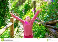 Kid Girl in Spring Track in Cuenca Forest of Spain Stock Photo - Image of green, beautiful: 55489402 Kid Girl In Spring Track In... 