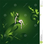 Little fairy in the woods stock illustration. Illustration of mystic - 643819