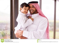 Muslim father son stock image. Image of child, cute, childhood - 63086729