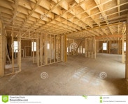 New House Interior Construction Stock Photo - Image of industry, housing: 54031200