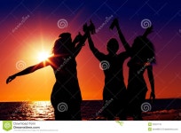 People Having Party At Beach With Drinks Royalty Free Stock Image - Image: 23221776 People having party at beach with drinks