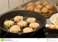Pork burgers stock image. Image of frying, mince, chops - 6670463
