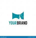 Abstract dog logo luxury stock vector. Illustration of abstract - 178544404