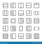 Layout - 25 icons image. stock vector. Illustration of sections - 186355302