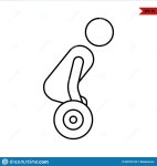 Illustration of Gym Line Icon Stock Vector - Illustration of lifestyle, caucasian: 268751034