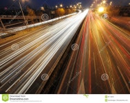 Traffic Night of City stock image. Image of highway, center - 8174003