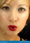 Uuuu stock image. Image of young, lips, woman, macro, beauty - 854003