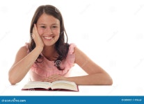Woman reading book stock image. Image of happiness, beautiful - 889001