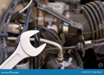 Wrench stock photo. Image of engine, engineering, station - 5607610