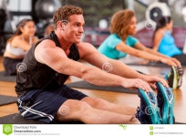 Young man in a gym stock photo. Image of exercise, caucasian - 47110510