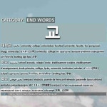 END WORDS: 교: (1)UNIVERSITY; COLLEGE[대학교] (2)SCHOOL[학교] (3)OVERPASS[육교] (4)COMPARISON[비교] (5)MIDDLE END WORDS: 교... 