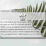햇살실실이 | END WORDS: 살: (1)FLESH; WEIGHT[살] (2)SAMGYEOPSAL[삼겹살] (3)YEARS OLD[살] (4)SUNLIGHT; SUNSHINE[햇살] (5)B