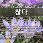 끝나는 말: 찮다