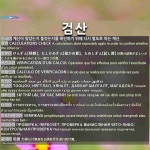 검산: CALCULATIONS CHECK