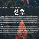 머리하다by선후 | START WORDS: 선후: (2)せんご・せんこう【先後】。あとさき【後先】[선후]