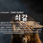 대경갈집삼겹살 | START WORDS: 쇠갈: (1)かぎ【鉤】[쇠갈고리] (2)うしのカルビ【牛のカルビ】。うしのあばらにく【牛のあばら肉】[쇠갈비]